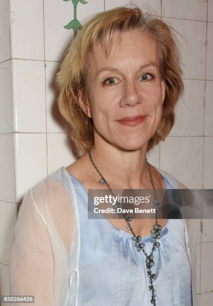 Cast member Juliet Stevenson attends the press night after party for "Wings" at The Young Vic on September 20, 2017 in London, England.