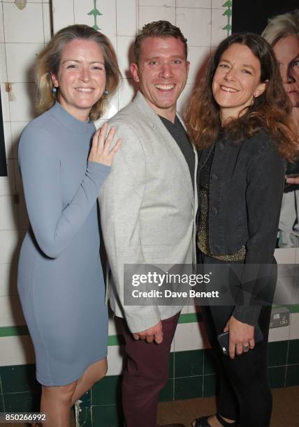 Cast members Emily Wachter, Richard James-Neale and Emily Mytton attend the press night after party for "Wings" at The Young Vic on September 20,...