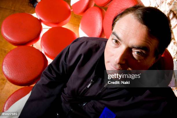 Photo of KRAFTWERK and Wolfgang FLUR; Wolfgang Flur from Kraftwerk, taken at The Egg nightclub, Kings Cross