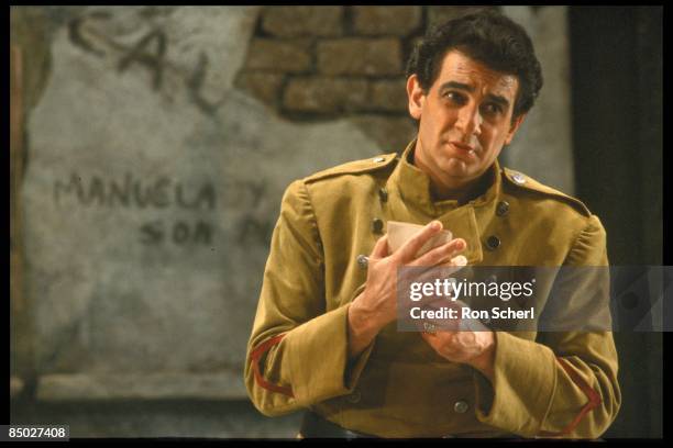 Photo of Placido DOMINGO and CARMEN , Designer & Director: Jean Pierre Ponnelle ; Placido Domingo as Don Jose