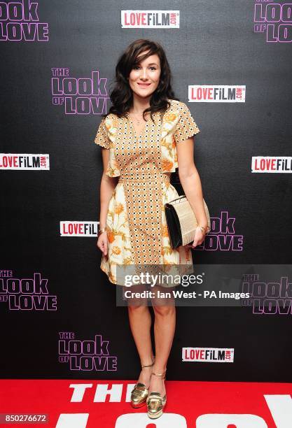 Sarah Solemani arriving for the UK premiere of The Look of Love at the Curzon Soho, London