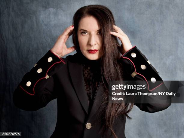 Artist Marina Abramovic is photographed for NY Daily News on April 23, 2017 at Tribeca Film Festival in New York City. CREDIT MUST READ: Laura...