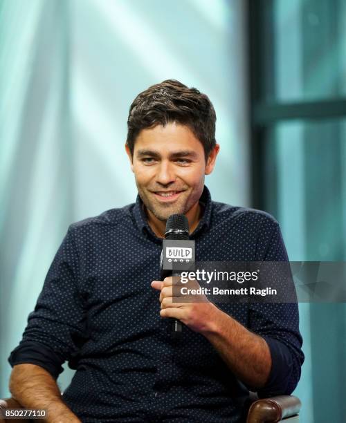 Actor Adrian Grenier visits Build to discuss his nonprofit organization Lonely Whale Foundation at Build Studio on September 20, 2017 in New York...