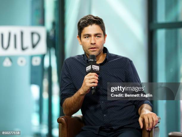 Actor Adrian Grenier visits Build to discuss his nonprofit organization Lonely Whale Foundation at Build Studio on September 20, 2017 in New York...