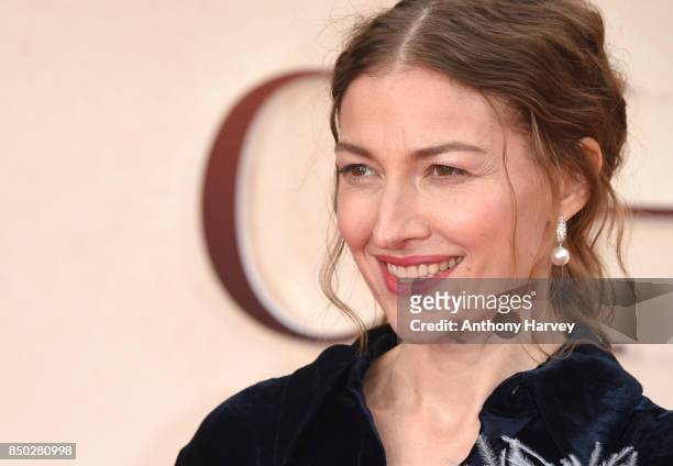 Kelly Macdonald attends the 'Goodbye Christopher Robin' World Premiere held at Odeon Leicester Square on September 20, 2017 in London, England.