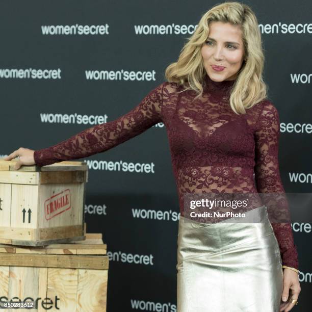 Spanish actress Elsa Pataky presents Women'Secret new campaign on September 20, 2017 in Madrid, Spain.