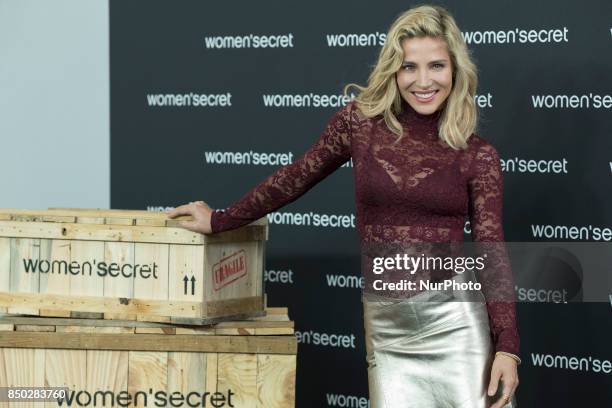 Spanish actress Elsa Pataky presents Women'Secret new campaign on September 20, 2017 in Madrid, Spain.