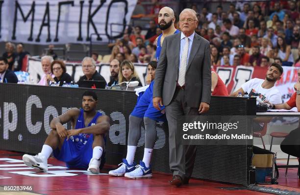 Dusan Ivkovic during the Turkish Airlines Euroleague Dusan Ivkovic Tribute Game between Olympiacos Piraeus v Dusan Ivkovic friends at Peace and...