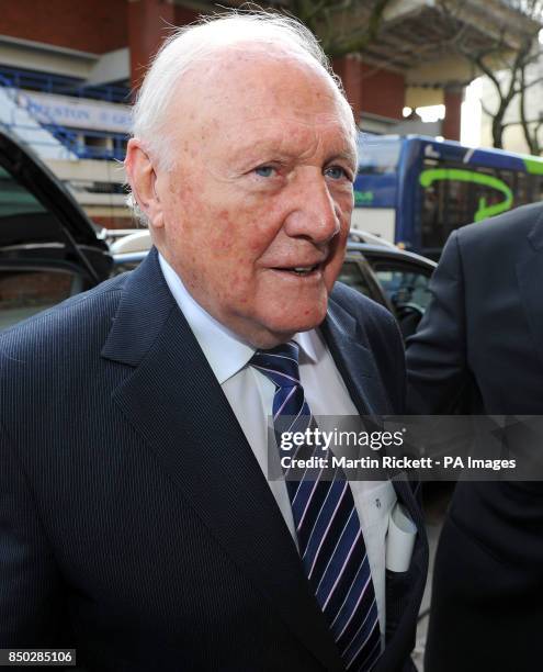 Former TV presenter Stuart Hall arrives at The Sessions House Crown Court, Preston.