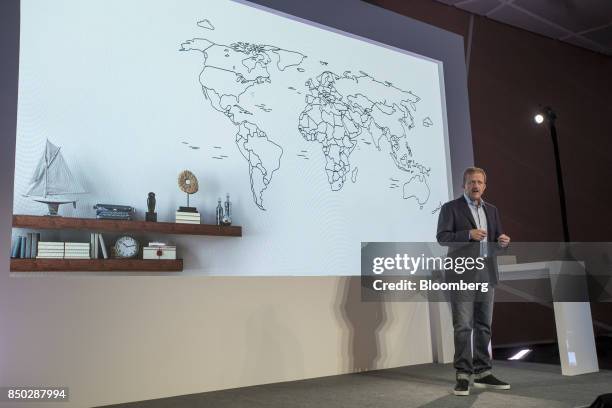 Marwan Fawaz, chief executive officer of Nest Labs Inc., speaks during an event in San Francisco, California, U.S., on Wednesday, Sept. 20, 2017....