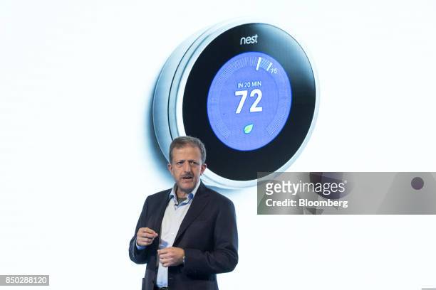 Marwan Fawaz, chief executive officer of Nest Labs Inc., speaks during an event in San Francisco, California, U.S., on Wednesday, Sept. 20, 2017....