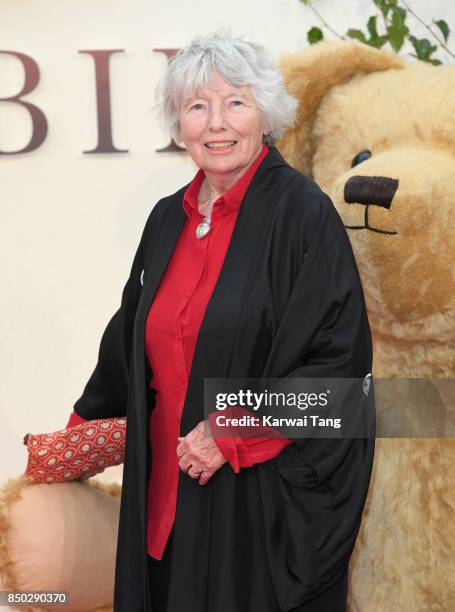 Ann Thwaite attends the World Premiere of 'Goodbye Christopher Robin' at Odeon Leicester Square on September 20, 2017 in London, England.