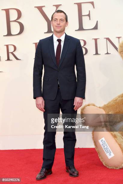 Stephen Campbell Moore attends the World Premiere of 'Goodbye Christopher Robin' at Odeon Leicester Square on September 20, 2017 in London, England.