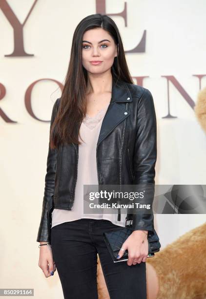 Emily Canham attends the World Premiere of 'Goodbye Christopher Robin' at Odeon Leicester Square on September 20, 2017 in London, England.