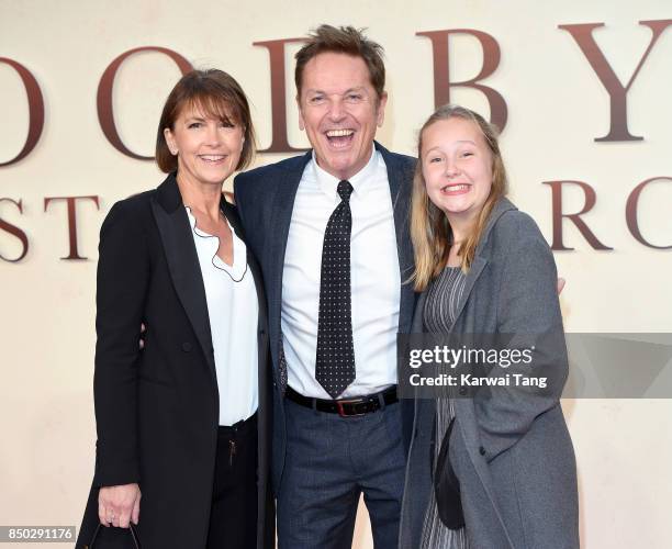 Anne-Marie Conley and Brian Conley attend the World Premiere of 'Goodbye Christopher Robin' at Odeon Leicester Square on September 20, 2017 in...
