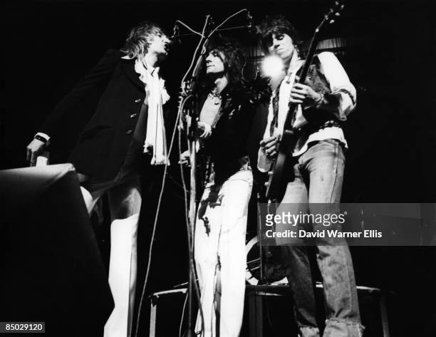 Photo of Rod Stewart, Ronnie Wood & Keith Richards, Rod Stewart, Ron Wood , Keith Richards performing live onstage with the Ron Wood Band