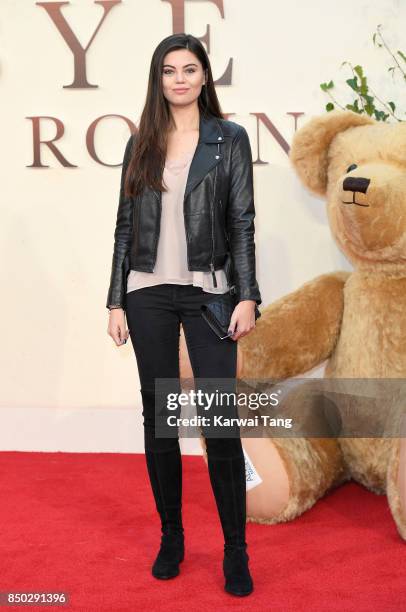 Emily Canham attends the World Premiere of 'Goodbye Christopher Robin' at Odeon Leicester Square on September 20, 2017 in London, England.