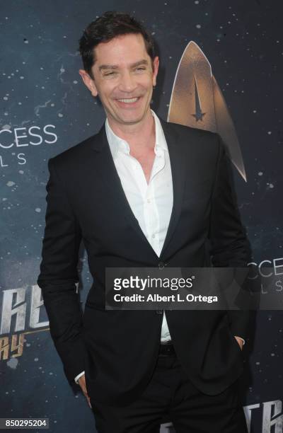 Actor James Frain arrives for the Premiere Of CBS's "Star Trek: Discovery" held at The Cinerama Dome on September 19, 2017 in Los Angeles, California.