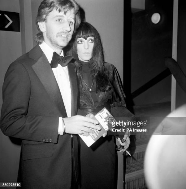 Former Beatles drummer Ringo Starr and his wife Maureen Starkey attend the premiere of The Godfather at the Paramount and Universal cinemas on Lower...
