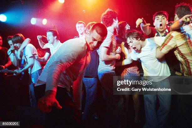 Photo of FANS and PIGEON DETECTIVES and ROCK FANS and CROWDS; performing at The Leadmill Sheffield