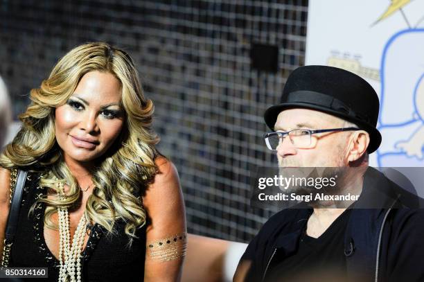 Orianne Collins and Phil Collins attend Little Dreams Foundation Music Auditions in Design District on September 20, 2017 in Miami, Florida.