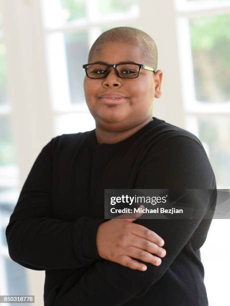 Akinyele Caldwell poses for portrait at New Faces At The Artists Project on September 20, 2017 in Los Angeles, California.