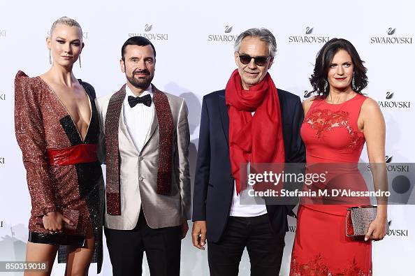Karlie Kloss , Robert Buchbauer, Andrea Bocelli and Veronica Berti