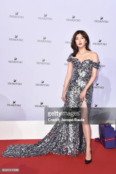 Maggie Jiang attends Swarovski Crystal Wonderland Party on September 20, 2017 in Milan, Italy.