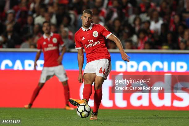 Benfica's defender Ruben Dias from Portugal during the match between SL Benfica and SC Braga for the Portuguese Taca da Liga at Estadio da Luz on...