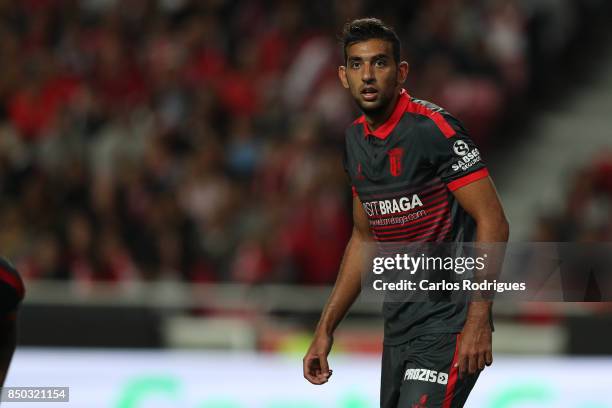 Braga forward Ahmed Hassan from Egypt during the match between SL Benfica and SC Braga for the Portuguese Taca da Liga at Estadio da Luz on September...