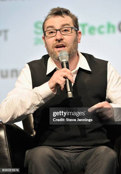 Nest Labs Co-Founder and Chief Product Officer Matt Rogers speaks onstage during TechCrunch Disrupt SF 2017 at Pier 48 on September 20, 2017 in San...