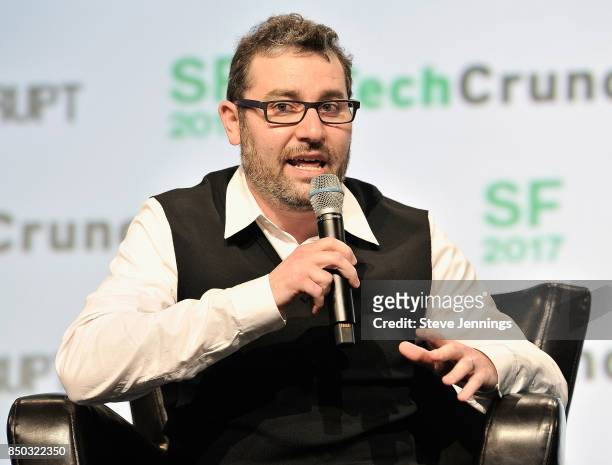 Nest Labs Co-Founder and Chief Product Officer Matt Rogers speaks onstage during TechCrunch Disrupt SF 2017 at Pier 48 on September 20, 2017 in San...