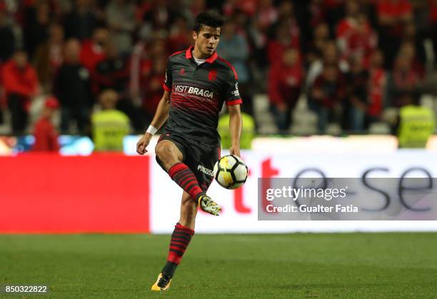 Braga forward Joao Carlos Teixeira from Portugal in action during the Portuguese League Cup match between SL Benfica and SC Braga at Estadio da Luz...