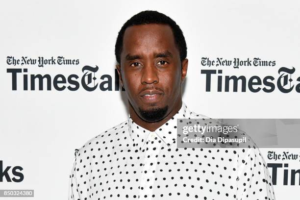 Sean "Diddy" Combs attends TimesTalks Presents: An Evening with Sean "Diddy" Combs at The New School on September 20, 2017 in New York City.