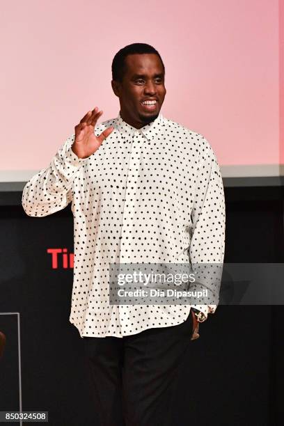 Sean "Diddy" Combs attends TimesTalks Presents: An Evening with Sean "Diddy" Combs at The New School on September 20, 2017 in New York City.