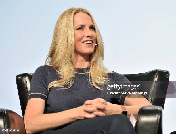 Emerson Collective Founder and President Laurene Powell Jobs speaks onstage during TechCrunch Disrupt SF 2017 at Pier 48 on September 20, 2017 in San...
