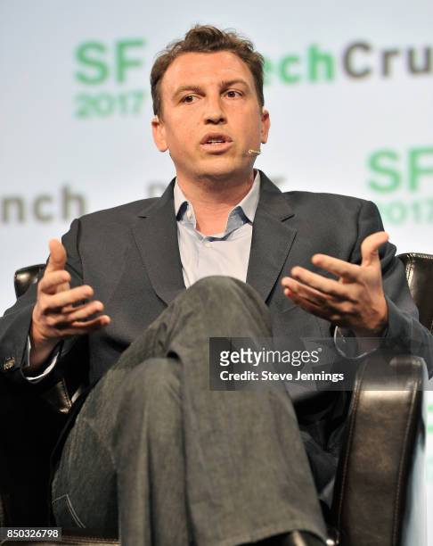 ClassPass CEO Fritz Lanman speaks onstage during TechCrunch Disrupt SF 2017 at Pier 48 on September 20, 2017 in San Francisco, California.