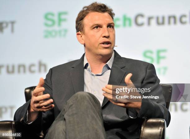 ClassPass CEO Fritz Lanman speaks onstage during TechCrunch Disrupt SF 2017 at Pier 48 on September 20, 2017 in San Francisco, California.