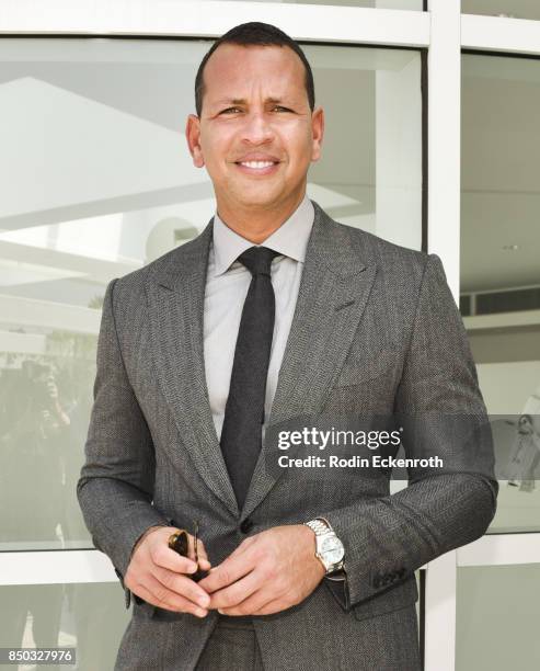 Baseball player and Founder & CEO of AROD Corp Alex Rodriguez attends the premiere of ABC's "Shark Tank" Season 9 at The Paley Center for Media on...