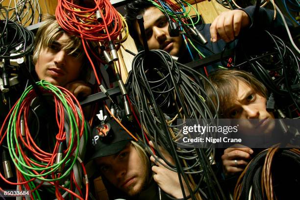 Photo of Dan HAIGH and FIGHTSTAR and Charlie SIMPSON and Omar ABIDI; L-R. Charlie Simpson, Dan Haigh , Omar Abidi , Alex Westway