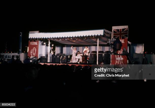 Photo of FESTIVALS and The Who, John Entwistle, Roger Daltrey, Keith Moon, Pete Townshend performing live onstage, festivals