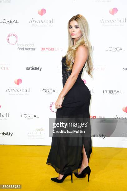 Model Pamela Reif attends the Dreamball 2017 at Westhafen Event & Convention Center on September 20, 2017 in Berlin, Germany.