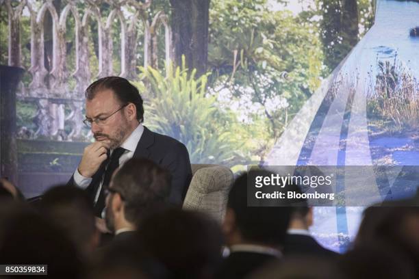 Luis Videgaray, Mexico's foreign relations minister, attends an Americas Society and Council of the Americas event in New York, U.S., on Wednesday,...