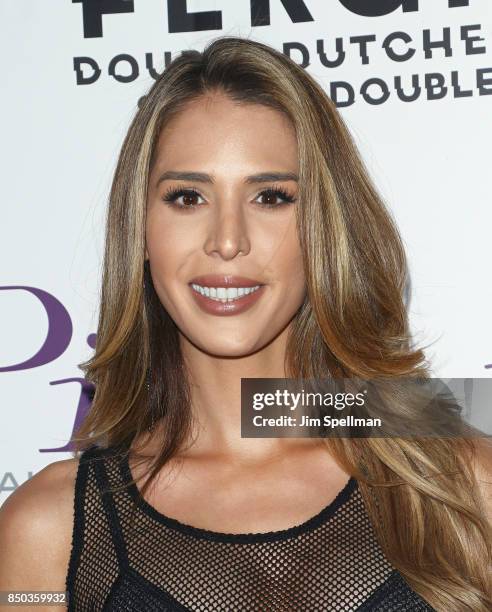 Personality Carmen Carrera attends the "Fergie Double Dutchess: Seeing Double the Visual Experience" one-night premiere at iPic Fulton Market on...