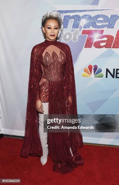 Singer Mel B attends NBC's "America's Got Talent" Season 12 Finale at the Dolby Theatre on September 20, 2017 in Hollywood, California.