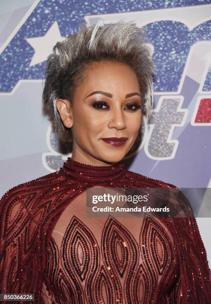 Singer Mel B attends NBC's "America's Got Talent" Season 12 Finale at the Dolby Theatre on September 20, 2017 in Hollywood, California.