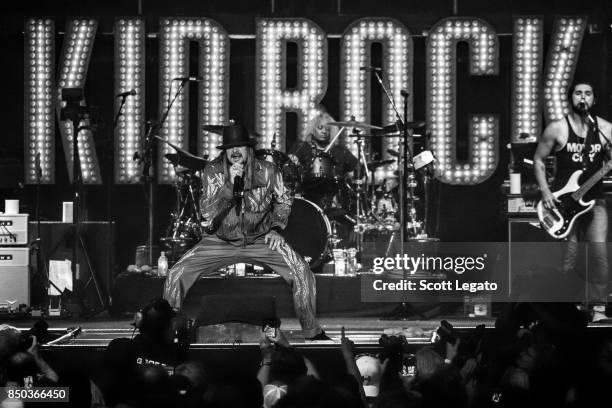 Kid Rock performs at Little Caesars Arena on September 20, 2017 in Detroit, Michigan.