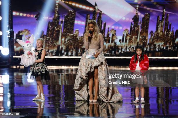 Live Finale Results" Episode 1224 -- Pictured: Darci Lynne, Tyra Banks, Angelica Hale --