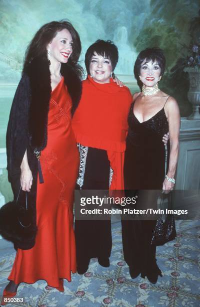 New York, NY. Marisa Berenson, Liza Minnelli and Chita Rivera at the Pierre Hotel for the Drama League's Salute to Liza Minnelli. Photo by Robin...
