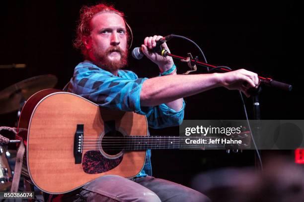 Singer/guitarist Tyler Childers performs at Neighborhood Theatre on September 20, 2017 in Charlotte, North Carolina.